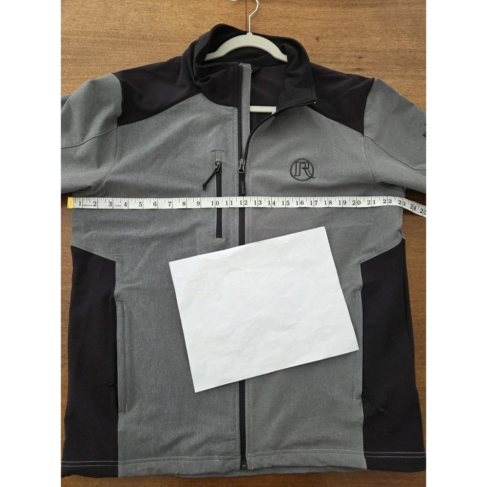 The Northface Windwall Softshell Jacket Men's Large Full Zip Grey Black Colorway